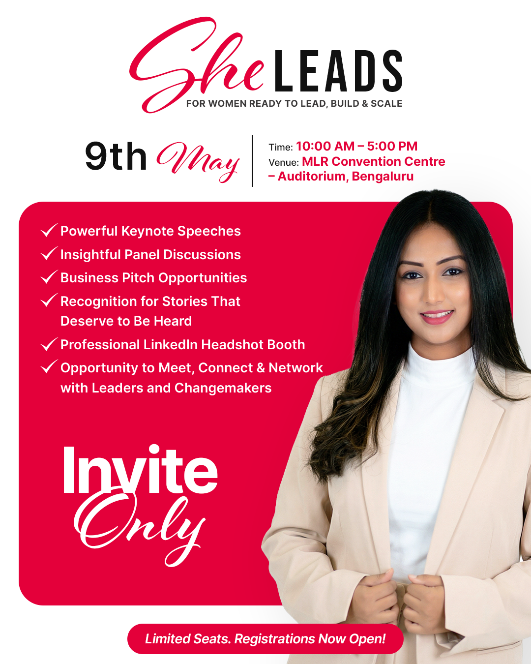 SHE LEADS 2026 – Women Leadership Summit | Bengaluru